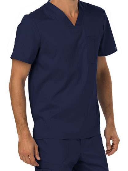 Men's 1-Pocket Tuckable V-Neck Top - WW690 - Navy