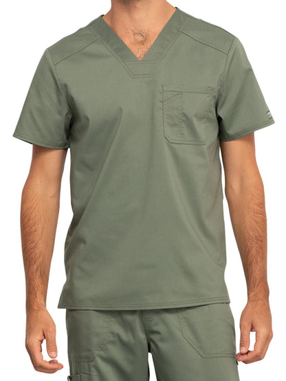 Men's 1-Pocket Tuckable V-Neck Top - WW690 - Olive