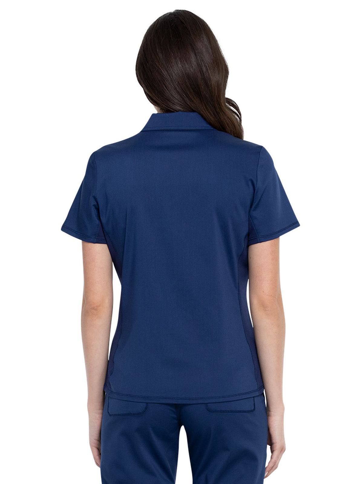 Women's Tuckable Snap Front Polo Shirt - WW698 - Navy