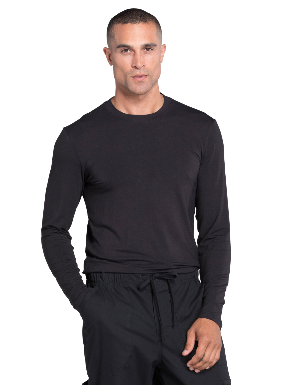 Men's Underscrub Knit Top - WW700 - Black