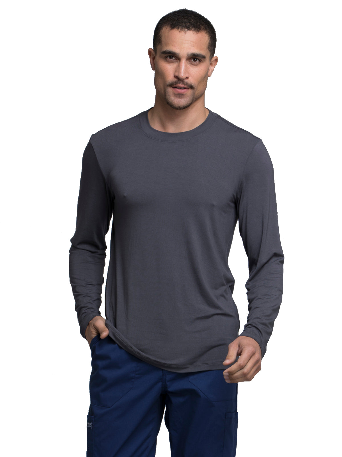 Men's Underscrub Knit Top - WW700 - Pewter