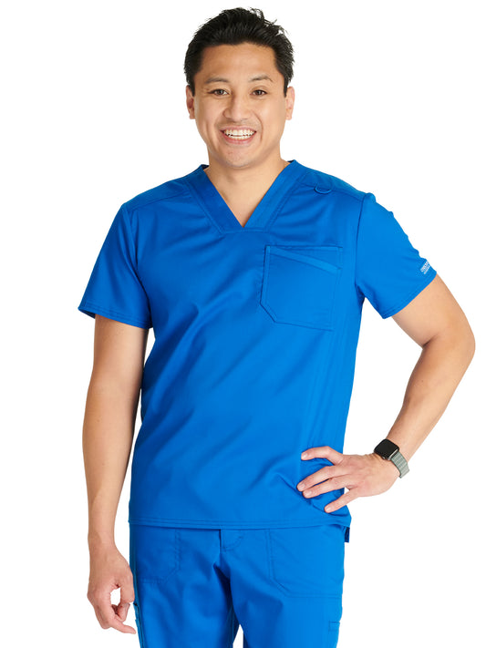 Men's V-Neck Scrub Top - WW751 - Royal