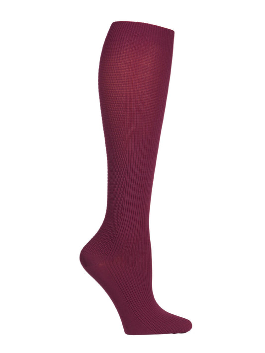 Women's 4 Single Pairs of Support Socks - YTSSOCK1 - Wine