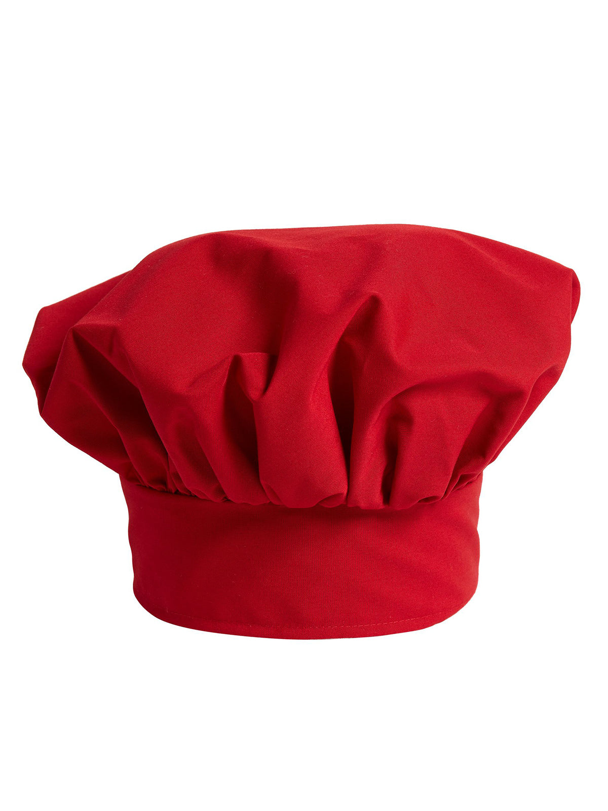 Unisex Ajustable Poplin Chef Hat - 0100 - Red/Blk Pinstripe