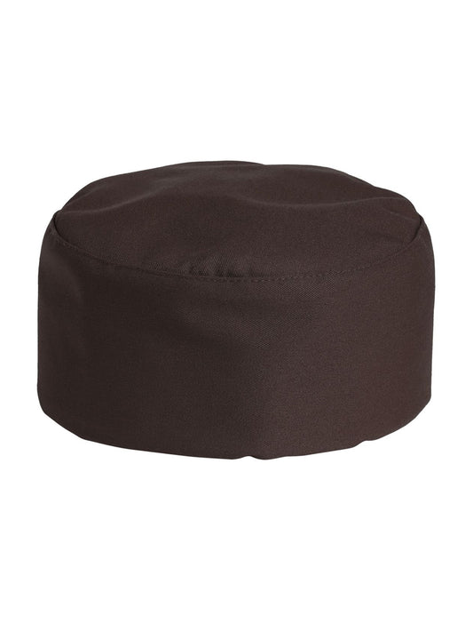 Unisex Hook and Loop Poplin Chef Hat - 0159 - Brown