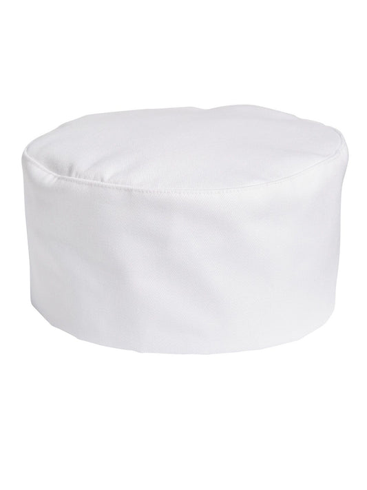 Unisex Hook and Loop Poplin Chef Hat - 0159 - White