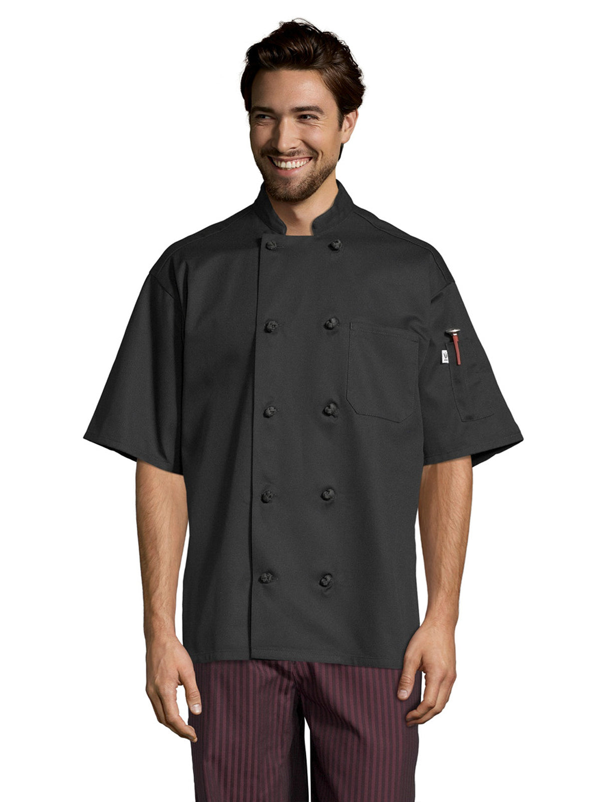 Unisex Chef Coat - 0484 - Black