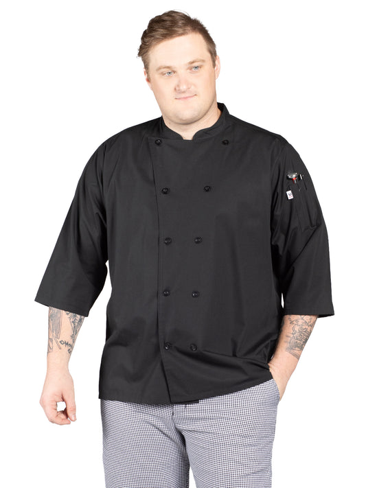 Unisex Ten Button Shirt - 0975 - Black