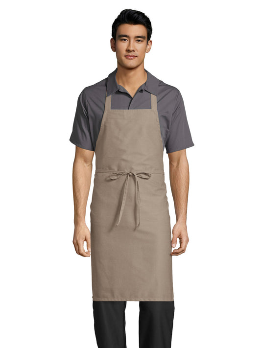 Unisex No Pocket Apron - 3000 - Khaki