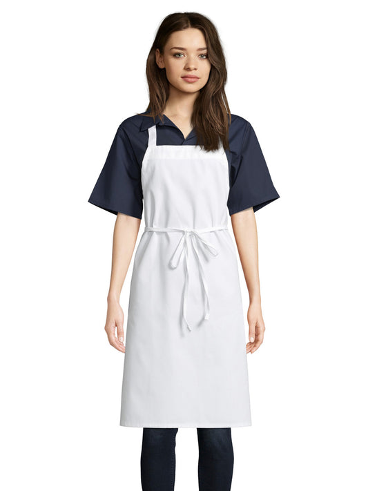 Unisex No Pocket Apron - 3000 - White