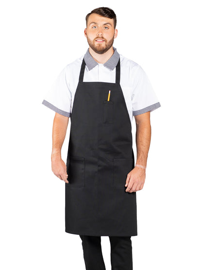 Unisex Pencil Pocket Apron - 3004 - Black