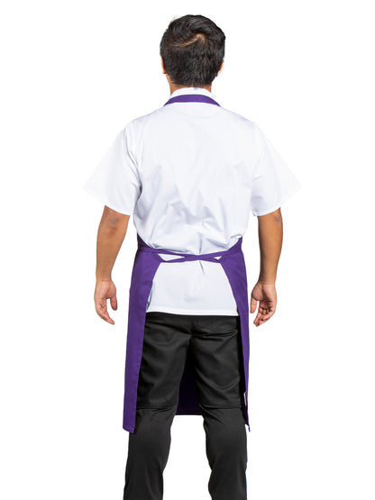 Unisex Pencil Pocket Apron - 3004 - Purple