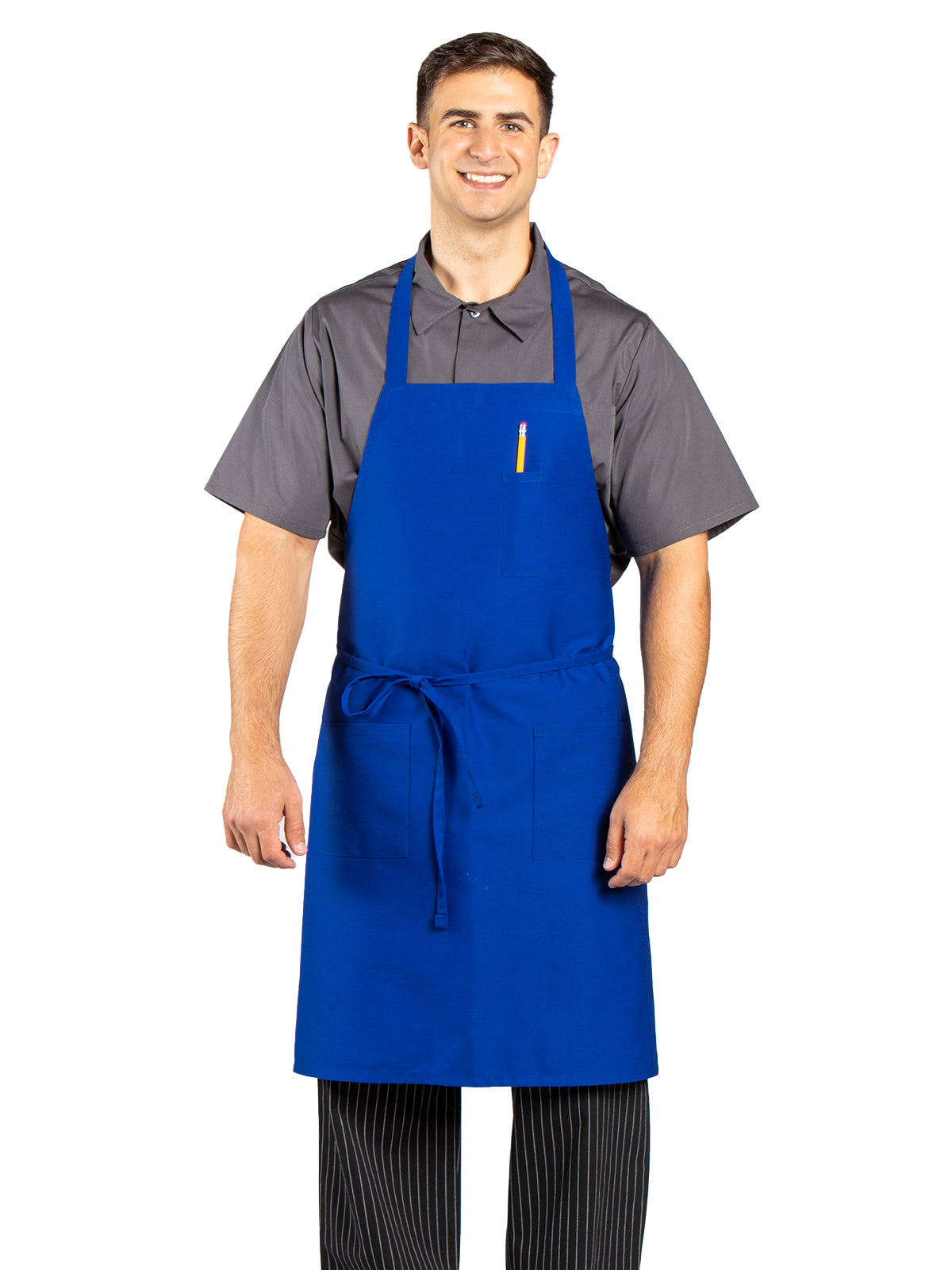 Unisex Pencil Pocket Apron - 3004 - Royal