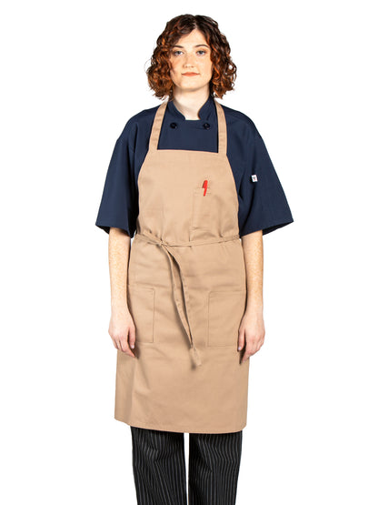 Unisex Pencil Pocket Apron - 3004 - Khaki