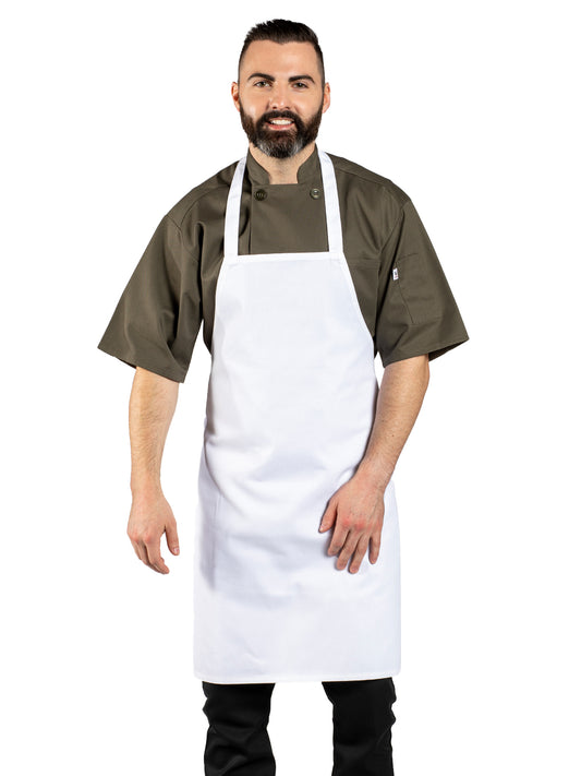 Unisex Mid-Length Apron - 3005 - White