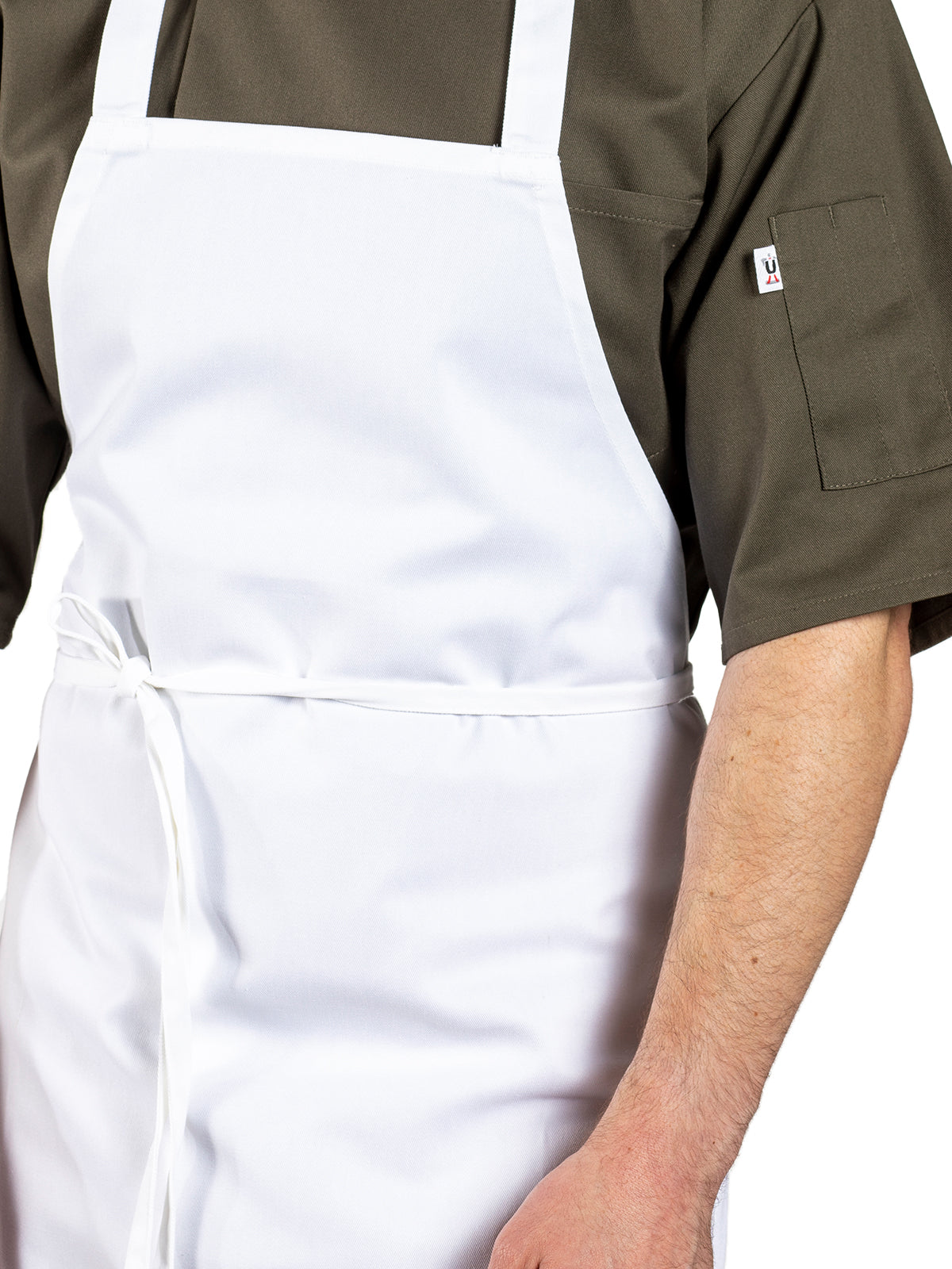 Unisex Mid-Length Apron - 3005 - White