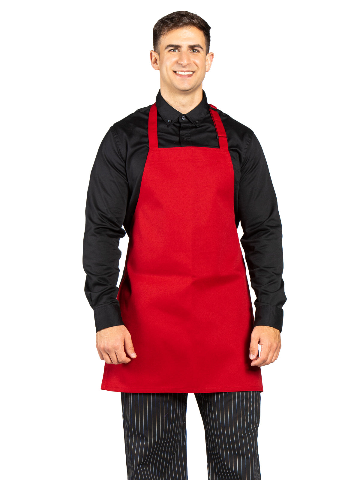 Unisex Adjustable Neck Apron - 3010 - Red