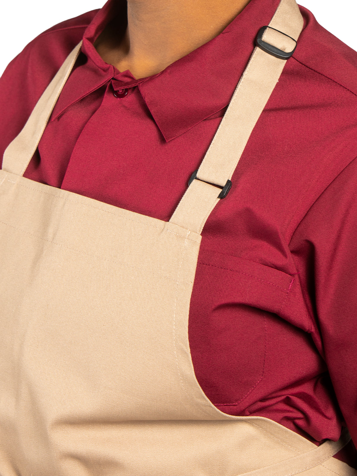 Unisex Adjustable Neck Apron - 3010 - Khaki