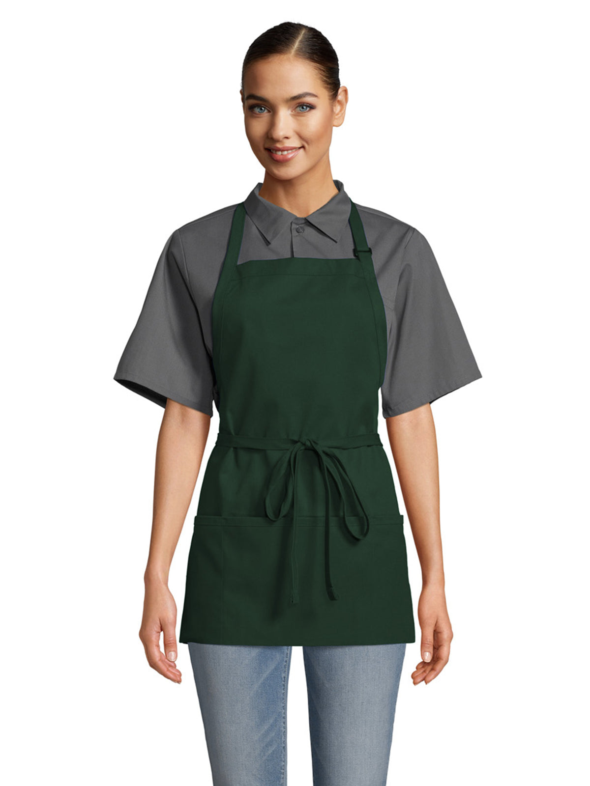 Unisex Sliding Adjustable Neck Apron - 3011 - Hunter