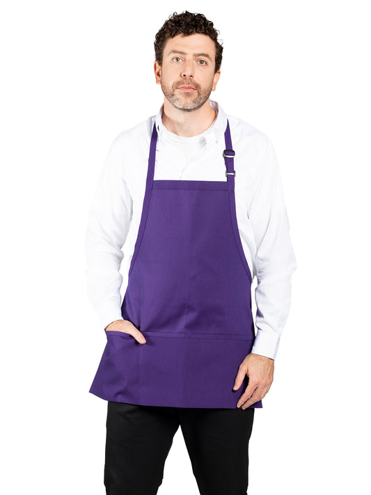 Unisex Sliding Adjustable Neck Apron - 3011 - Purple