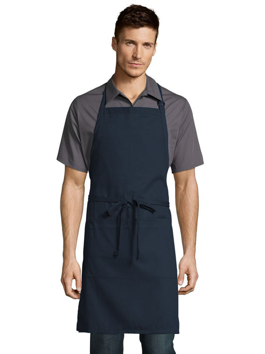 Unisex Sliding Adjustable Neck Apron - 3018 - Navy