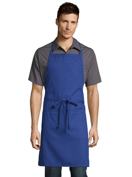 Unisex Sliding Adjustable Neck Apron - 3018 - Royal