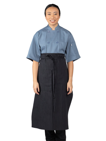 Unisex Reinforced Bar Tacking Apron - 3052 - Pin Stripe