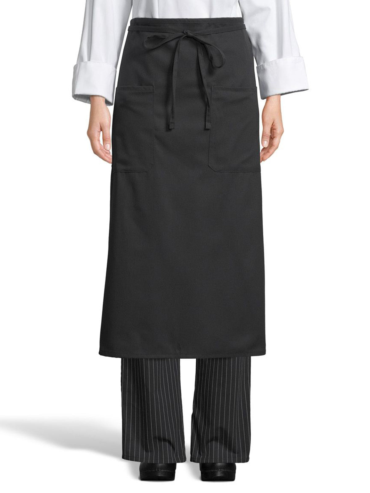 Unisex Reinforced Bar Tacking Apron - 3053 - Black