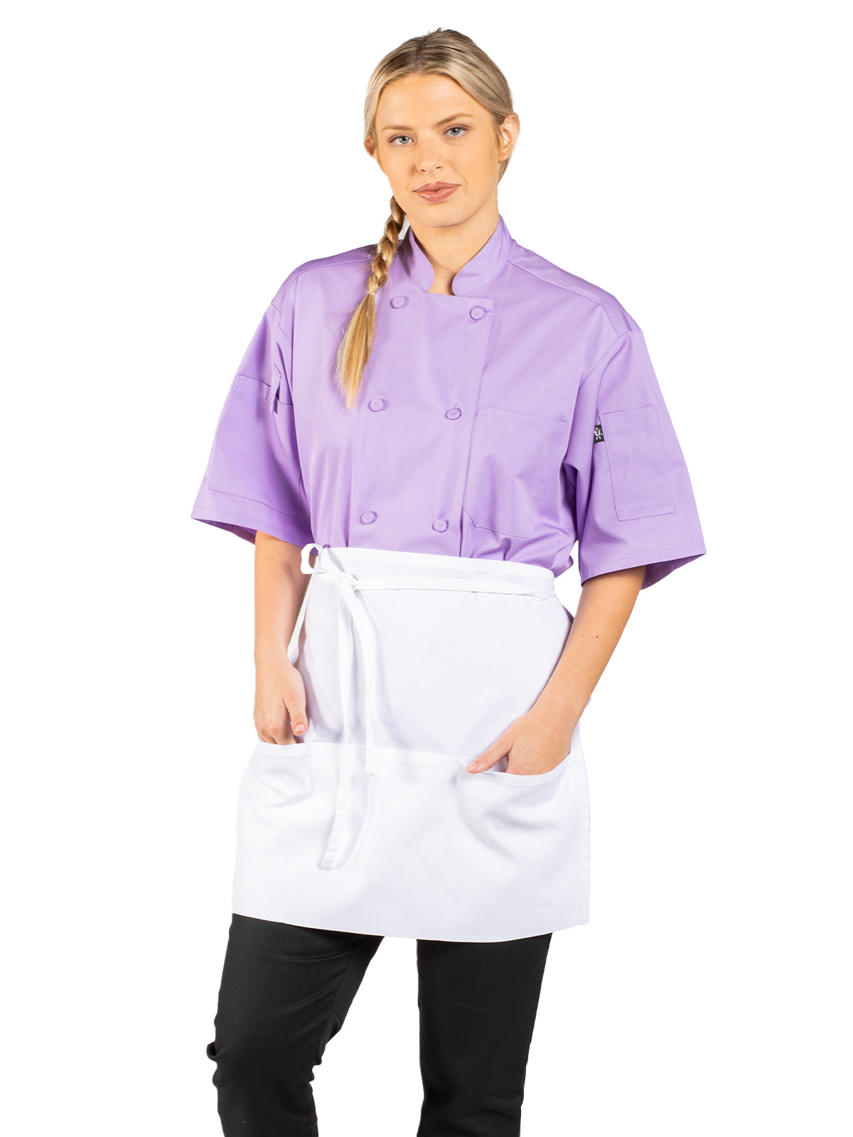 Unisex Three-Section Pocket Apron - 3060 - White