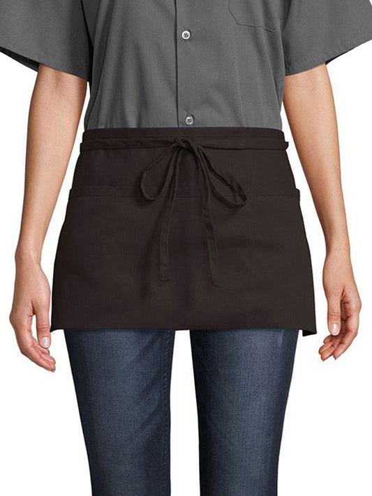 Unisex Three-Section Pocket Apron - 3067 - Brown