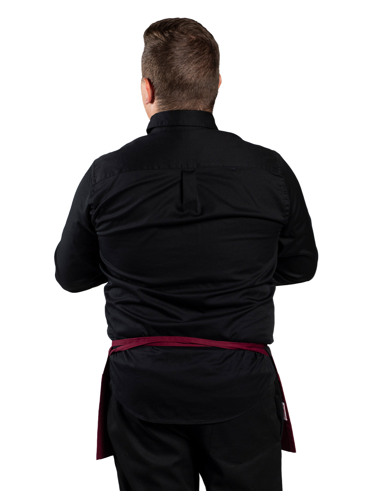 Unisex Three-Section Pocket Apron - 3067 - Burgundy