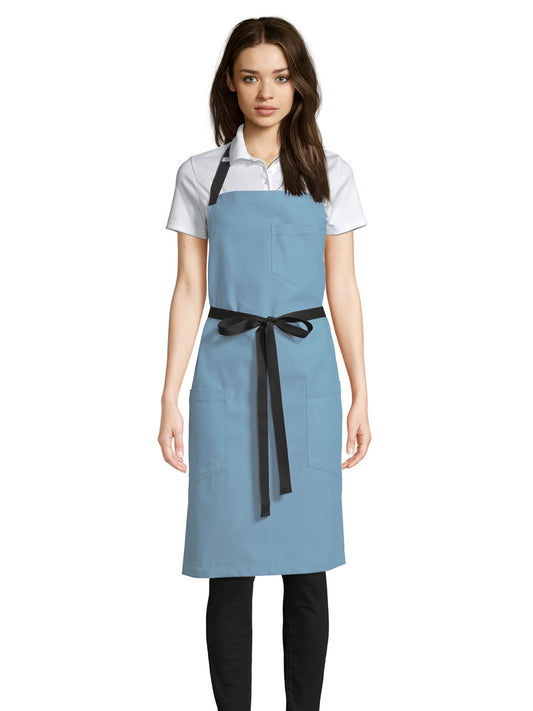 Unisex Apron - 3116 - Blue Gray Canvas