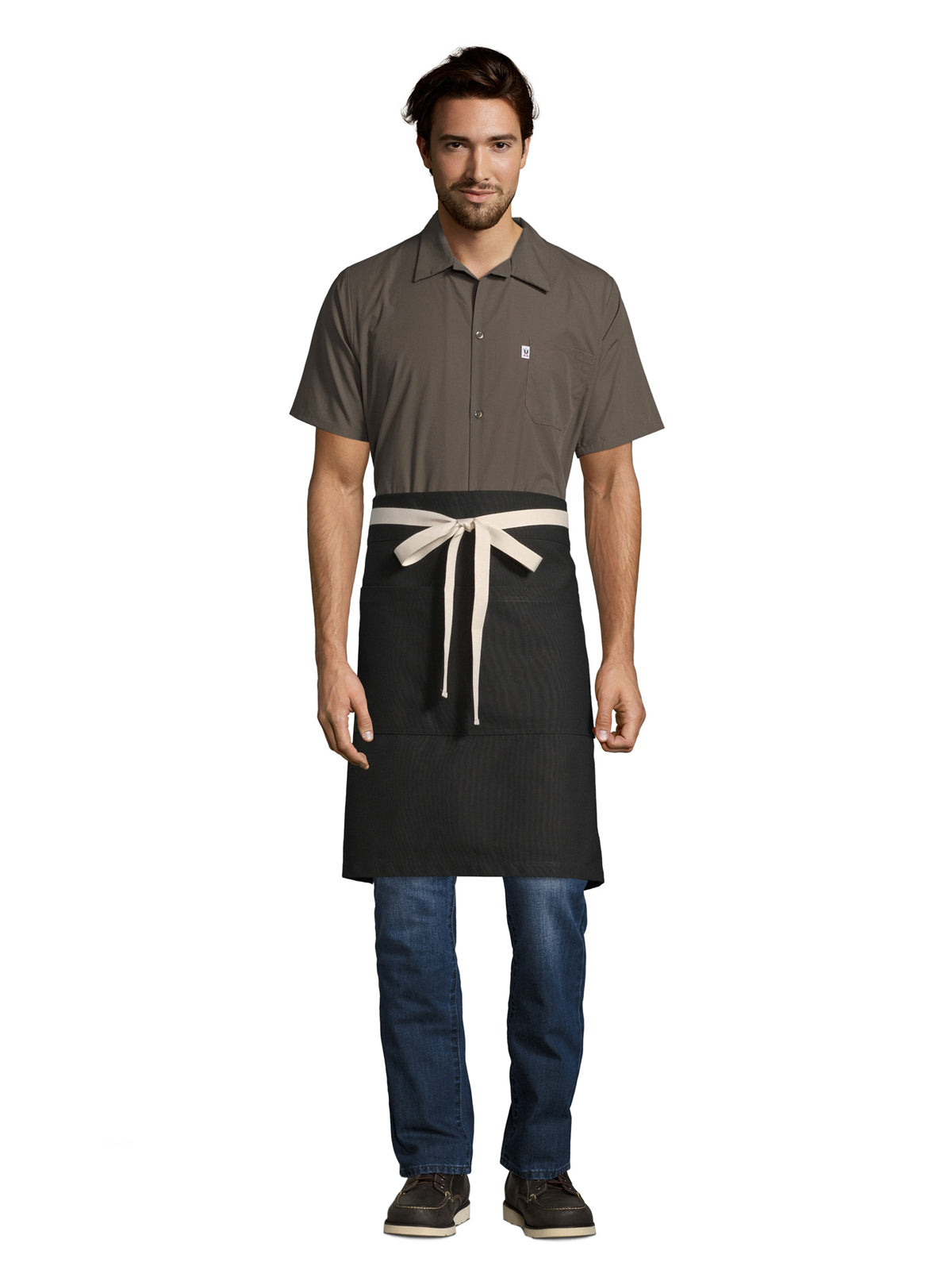 Unisex Apron - 3117 - Black Canvas