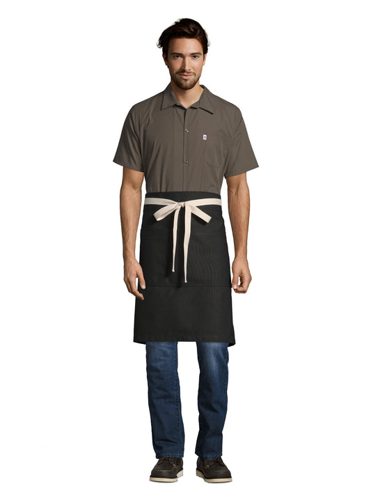 Unisex Apron - 3117 - Black Canvas