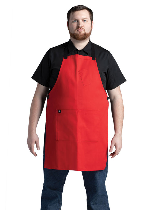 Unisex Apron - 3128 - Candy Apple Red