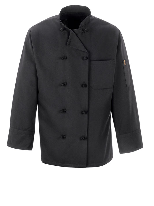 Unisex Ten Knot Button 30" Chef Coat - 0427 - Black