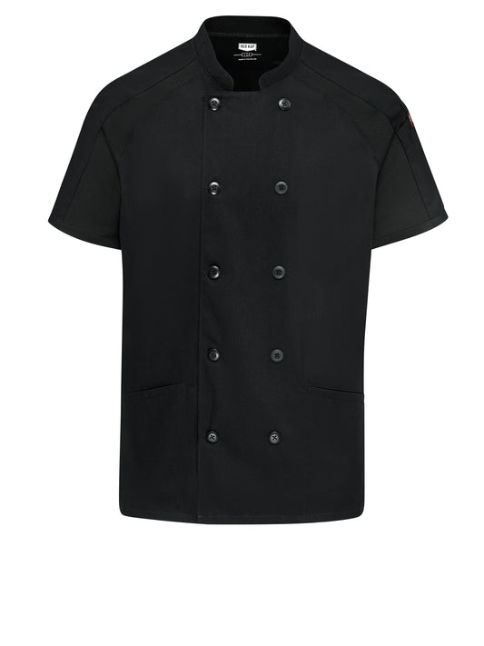 Women's Airflow Raglan Chef Coat with OilBlok - 051W - Black