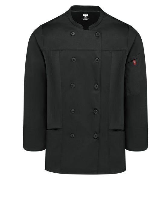 Women's Deluxe Airflow Chef Coat - 053W - Black