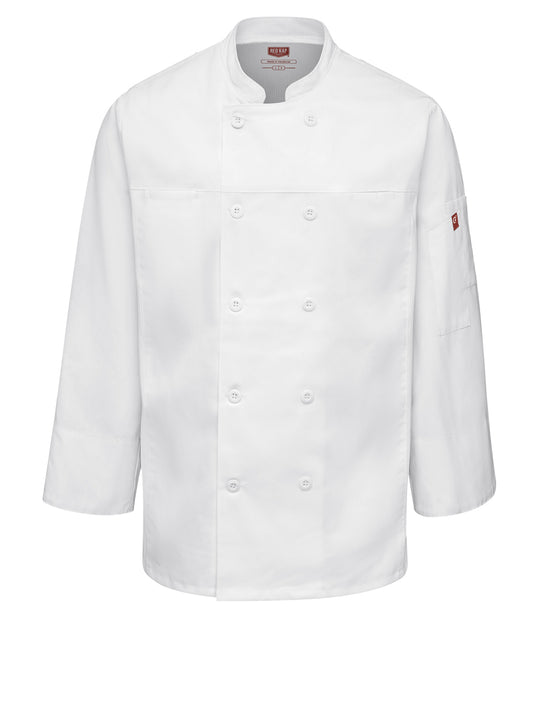 Men's Deluxe Airflow Chef Coat - 054M - White