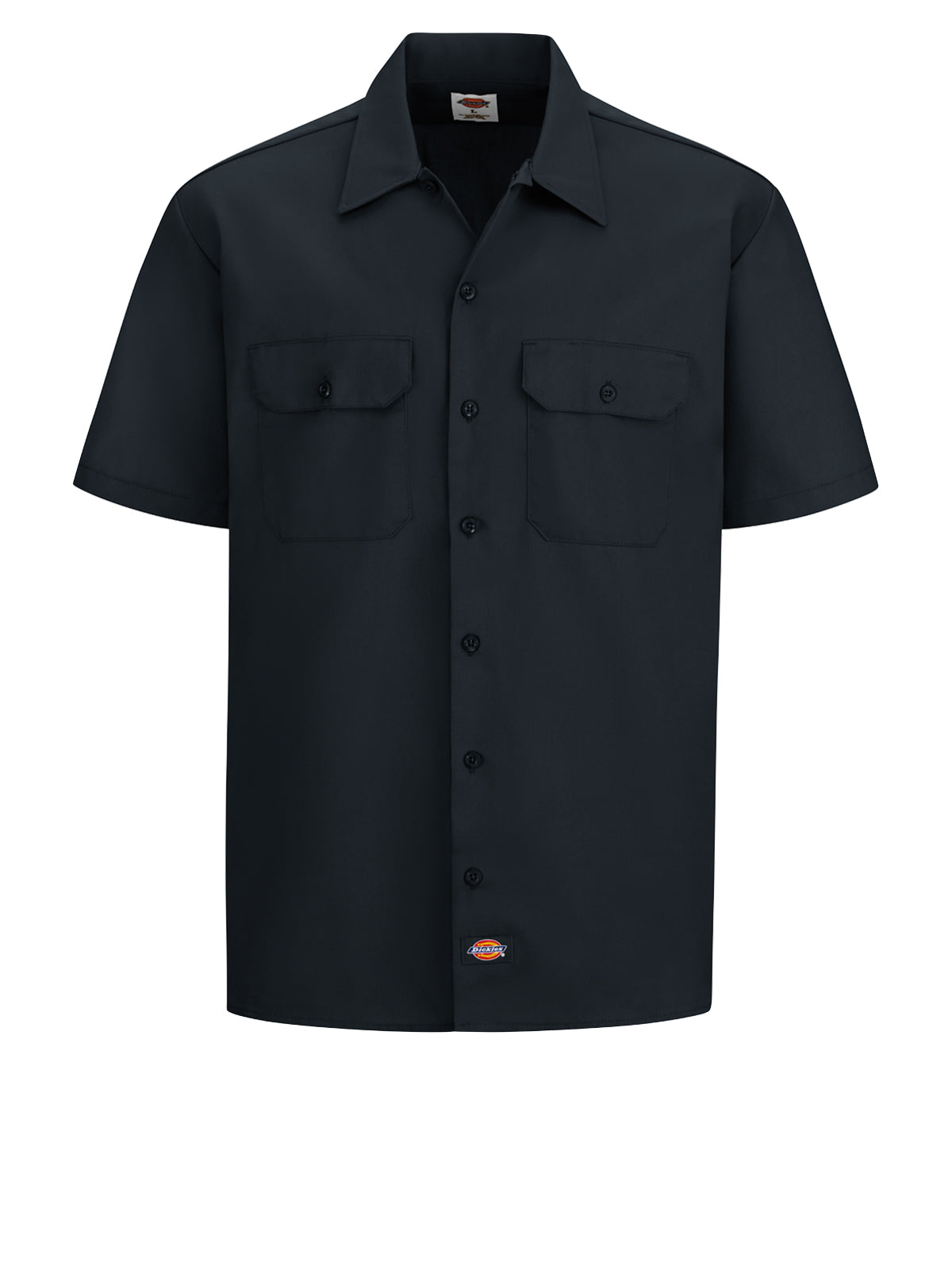 Men's Short-Sleeve Traditional Work Shirt - 2574 - Black