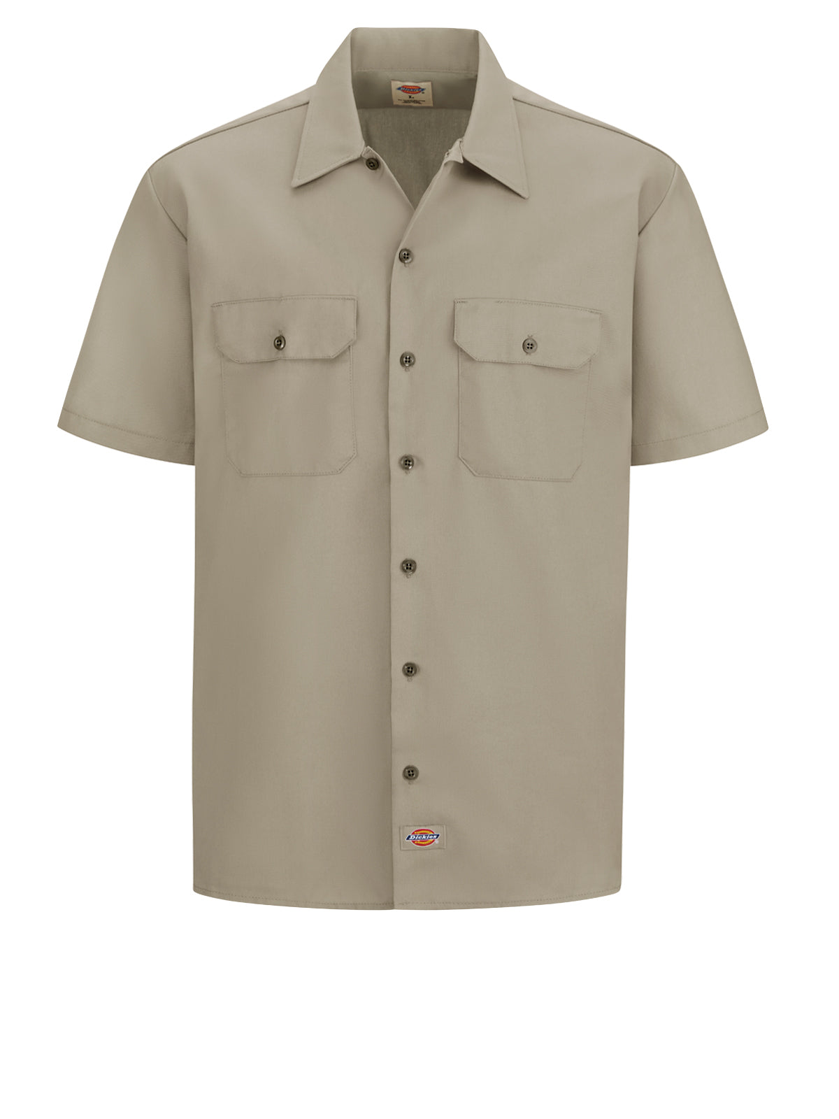 Men's Short-Sleeve Traditional Work Shirt - 2574 - Khaki