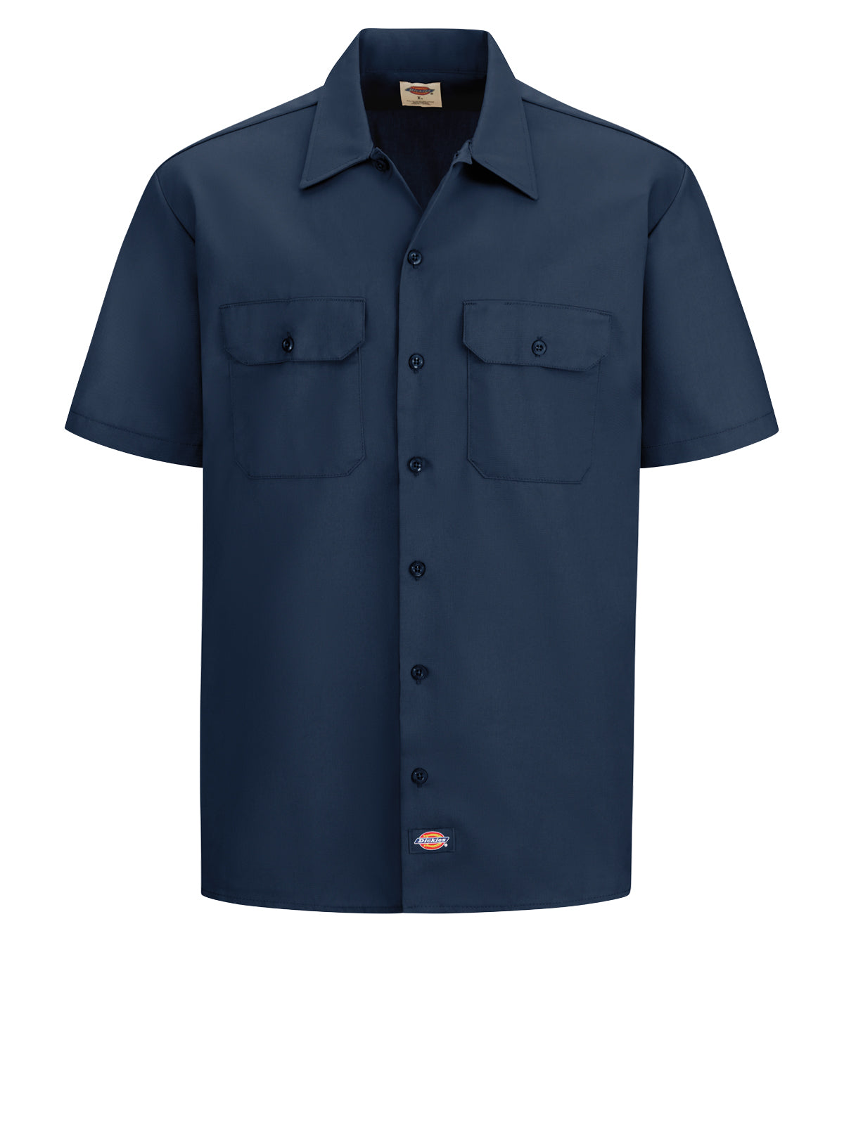 Men's Short-Sleeve Traditional Work Shirt - 2574 - Navy