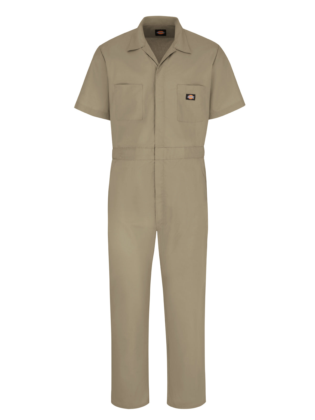 Unisex Industrial Short-Sleeve Coverall - 3339 - Khaki