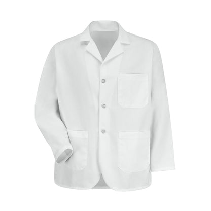 Men's Three-Pocket 30.75" Long-Sleeve Counter Coat - 4010 - White