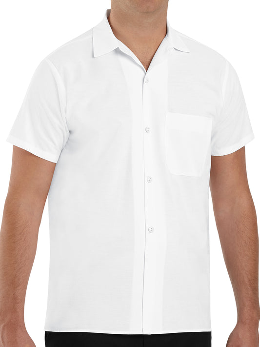 Men's Short Sleeve Cook Shirt - 5010 - White