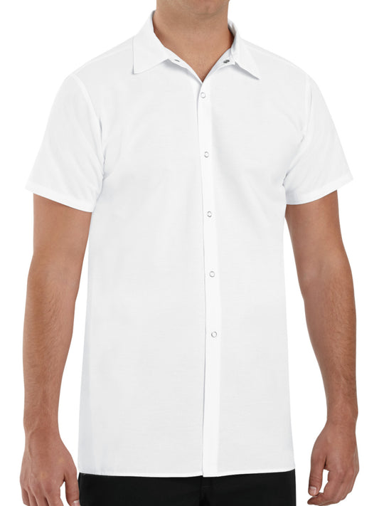 Men's Snap Gripper Cook Shirt - 5050 - White