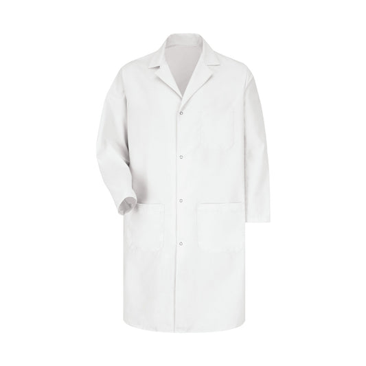 Men's Multi-Pocket 41.5" Gripper-Front Lab Coat - 5080 - White