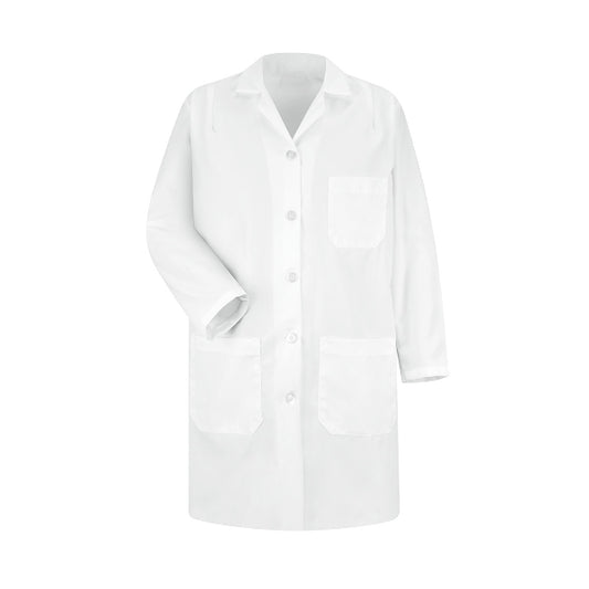 Women's Three-Pocket 37" Full-Length Lab Coat - 5210 - White