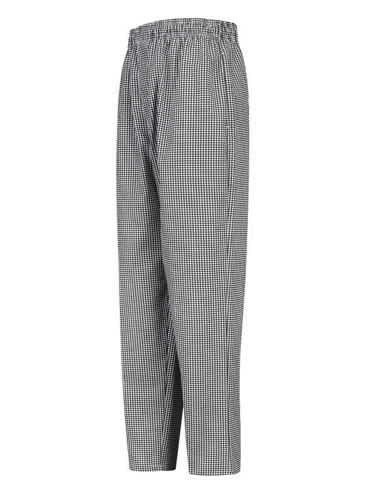 Men's Checked Baggy Chef Pant - 5360 - Black/White