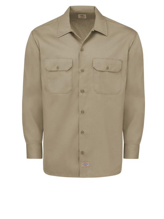 Men's Long Sleeve Traditional Work Shirt - 5574 - Khaki